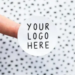 Custom Printing Round Logo Label Stickers Waterproof Paper Labels Maker