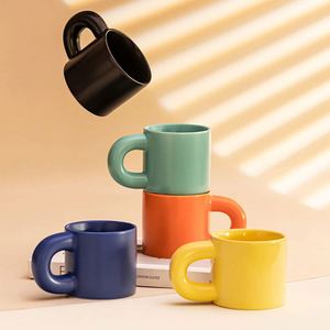 Taza de Cerámica Color Dopamina con Impresión de Logotipo Personalizado, Taza Gruesa Creativa para Uso Doméstico - Product Image 2