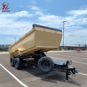 Meilleure vente Collecte de déchets de construction sur mesure Remorque à benne basculante à essieu simple 7x14 Meilleur prix haute qualité - Product Image 3