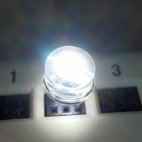 Diode LED ronde de 5 mm, couleur verte, lentille diffuse, production OEM, longueur d'onde de 518 à 525 nm
