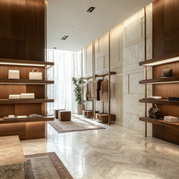 Boutiques de luxe ensembles magasins de vêtements affichage meubles armoire ouverte en métal noir