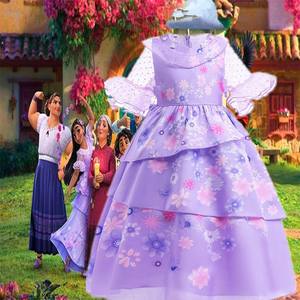 Disfraz de Princesa Morada Inspirado en <span class=keywords><strong>Isabela</strong></span> para Niñas, Vestido de Fiesta de Halloween, Disfraz de Carnaval, Cosplay, Traje de Fantasía, Vestido de Película de Televisión - Product Image 3