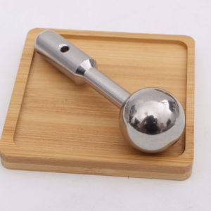 Venta directa de fábrica <span class=keywords><strong>20mm</strong></span> 22mm Bola de acero inoxidable chapada en oro con orificio roscado - Product Image 1