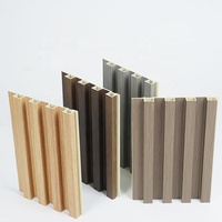 Échantillons de panneaux muraux en bois WPC pour décoration intérieure, panneaux muraux cannelés, alternative au bois décoratif, panneau mural WPC