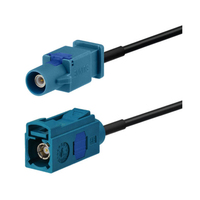 Câble RF Fakra Z Code RG174 pour l'automobile, entièrement en cuivre, double blindage, pour antenne GPS, radio, caméra