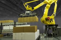 Robot de palettisation robuste FANUC M-410iC 315 kg – Station de travail FANUC Robotics pour manutention et palettisation intensives haute vitesse