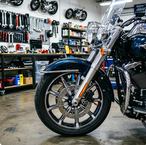 Roues arrière de moto en aluminium forgé sur mesure VIMAS <span class=keywords><strong>LG19</strong></span>, 16/18 pouces, finition anodisée, compatibles avec les séries Street Bob/Low Rider/Dyna - Product Image 4