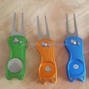 Phụ Kiện Golf Kim Loại Số Lượng Lớn Cá Nhân Hoá Golf Divot Công Cụ Với Nam Châm Ball Marker