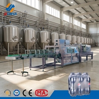 Équipement d'emballage thermorétractable entièrement automatique en PE pour les boissons, l'eau, les bouteilles de bière