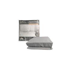 Parure de draps portable Queen Size en polyester bleu personnalisé avec garnissage en PVC, 500 fils/cm², motifs dessin animé/rayures/plantes, style américain