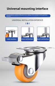 5 Zoll <span class=keywords><strong>10</strong></span> Zoll Lenkbarer Schnellspannplatten-Rollenwagen mit einziehbarer Werkbank, flachem Boden, Kunststoff-Doppelrad und feststellbarem Rollenverschluss für Spielzeug - Product Image 2