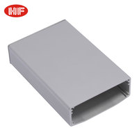 Profilé en aluminium extrudé anodisé argenté Boîtier électronique pour circuit imprimé Boîtier d'amplificateur de puissance en aluminium industriel personnalisé
