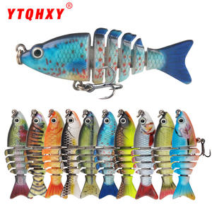 Señuelo de Pesca Minnow de Seis Secciones, Multicolor, para Pesca en Agua Dulce y Salada, Mini Señuelo de Agua Media - Product Image 2