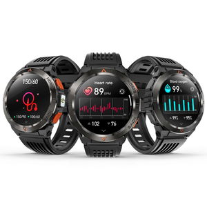 Rất khuyến khích GS500 ngoài trời chính xác được xây dựng trong GPS thông minh đồng hồ BT gọi 3ATM không thấm nước SmartWatch 2025 với đèn pin LED - Product Image 1