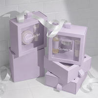 Boîte à cosmétiques avec logo personnalisé, emballage biodégradable, boîte cadeau de luxe pour les soins de la peau, coffret cadeau de parfum avec insert en papier