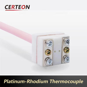 เซนเซอร์ท่อคอรันดัม 1600℃ สำหรับเตาเผาแบบมัฟเฟิลในห้องแล็บ ลวดแพลทินัมโรเดียม 0.1 มม. ชนิด <span class=keywords><strong>S</strong></span> เทอร์โมคัปเปิล - Product Image 2