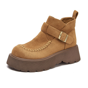 Botines de Mujer Otoño 2026, Estilo Europeo Clásico, Moda Coreana, con Cordones y Tacón Grueso - Product Image 1