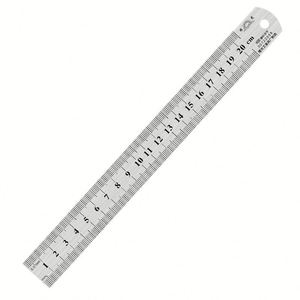 Cinta Métrica de Acero Inoxidable para Estudiantes, Regla Recta de Metal de 15/20/30/50/60/100/150 cm - Product Image 1