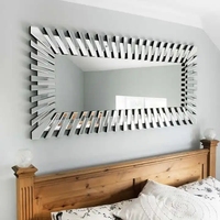 Grand miroir mural pleine longueur 60x90cm, haute qualité, pour salon, décoration murale argentée, vente chaude, livraison directe