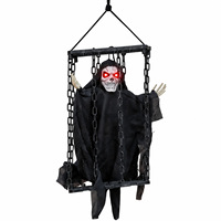 Nueva Jaula Fantasma Eléctrica con Luz y Sonido para Halloween, Decoración de Terror para Interiores