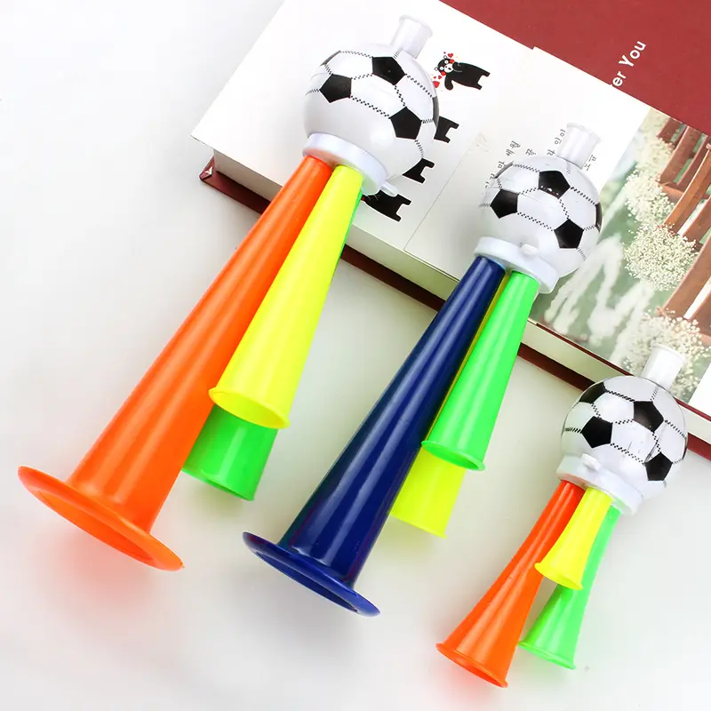 Gioco di calcio Fan clacson tifo plastica Cheerliding sport Outdoor Vuvuzela corno arbitro Cheerleader fischietto