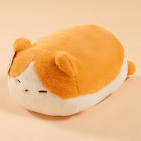 Bantal Boneka Kucing Lucu yang Berbaring  Mainan Boneka Kucing Calico  Boneka Penghibur untuk Anak Perempuan