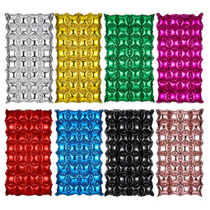 Bloc de Offre Spéciale fond mur feuille ballon bricolage <span class=keywords><strong>Double</strong></span> face cravate anniversaire fête à thème feuille décoré ballons carrés - Product Image 6