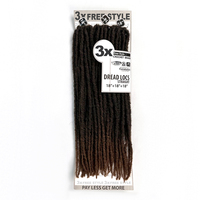 Populaire Lot de 3x Tresses Dreadlocks au Crochet de 18 pouces, 36 mèches/paquet, Dreadlocks Faux Locs Pré-bouclées, Tresses 100% Kanekalon pour Filles Noires