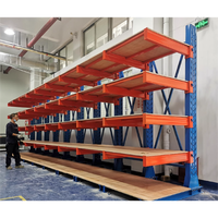 Étagère cantilever en acier à double panneau, 5 niveaux, durable, protégée contre la corrosion, réglable, pour stockage efficace de circuits imprimés