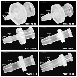 ข้อต่อตัวเมีย JU Luer ทำจากพลาสติก PP เกลียวนอก ขนาด 1.6-6.4 มม. สำหรับเชื่อมต่อสายยางอุตสาหกรรม ใช้สำหรับการวิเคราะห์ การจ่ายสาร และการต่อท่อ - Product Image 3