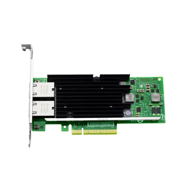 Kartu Jaringan Gigabit INTEL X540-T2 10, Chipset Adaptor Jaringan PCIe2.1 X8 Intel X540 RJ45 * 2 Dua Port