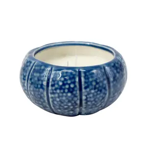 OEM kustom kreatif Keong bintang laut lilin wangi lilin parafin kedelai campuran lilin Dekorasi Rumah lilin dalam keramik untuk pesta