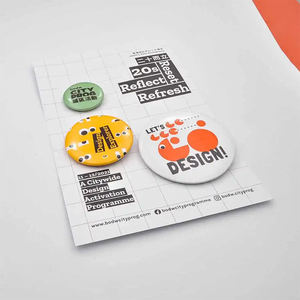 Рекламный логотип, значок на жестяной пуговице с защитной булавкой в форме звезды, значки на пуговицах - Product Image 3