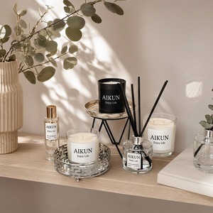 Diffuseur de parfum sans flamme AIKUN OEM au parfum frais, en cire de soja, pour la décoration d'hôtels, de chambres, de salles de bain et de bureaux - Product Image 3
