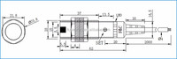 Bande transparente, diffuseur de détection, 5mm, appareil à bande conique avec capteur oculaire à photocellule infrarouge