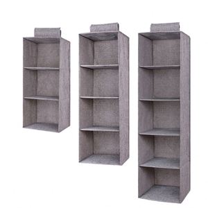 Hanging Closet Organizers and Storage 3 4 5-Shelf Hanging Closet Shelves Closet Shelf Organizer With <b>Drawers</b> - Product Image 1
