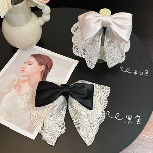 Popular Niche Design <b>Sweet</b> Bowknot Hairpin Cute Exquisite Light Luxury Style Women's Fabric Hairpins Fashion Jewelry Wholesale - Product Image 1