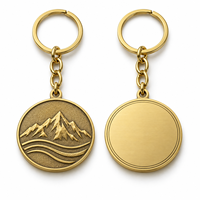 Porte-clés souvenir personnalisé avec paysage de montagne, logo gravé, cadeau promotionnel d'entreprise, fournisseur en gros, fabricant de porte-clés