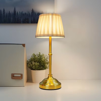 Lampe de table rétro simple, lumineuse au toucher, pour hôtel, bar, café, lampe décorative sans fil, LED rechargeable