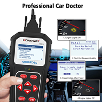 KONNWEI KW818 OBD2 Escáner Universal Car Code Reader Check Engine Light Fault Diagnostic Tool con Bluetooth Mobile Free App