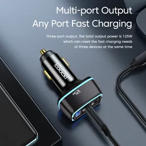 USBC Toocki ब्रांड 80W तेजी से चार्ज कार चार्जर एडाप्टर iPhone के लिए 13 Xiaomi सैमसंग iPad लैपटॉप गोली