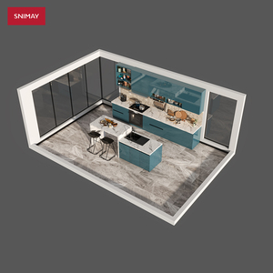 Moderne Hoogglans Huis Polyurethaan En Laminaat Meubelen Keukenkasten Met Ijsland Te Koop - Product Image 6