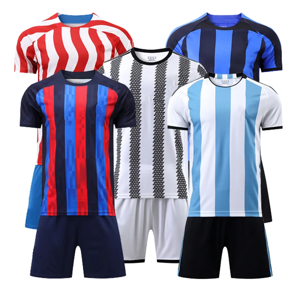 Maillot de Football de l'équipe de Club, uniformes d'entraînement de Football pour garçons adultes, 2023, Stock, vêtements de Football