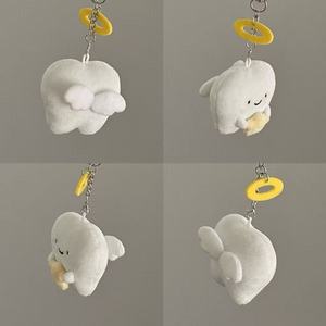 Muñeco de Peluche de Diente de Ángel de Alta Gama, Colgante de Diente de Corazón <span class=keywords><strong>Partido</strong></span> de Algodón PP, Llavero de Regalo para Parejas - Product Image 3