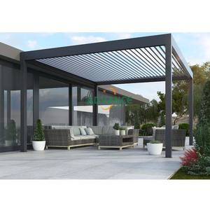 Pérgola <span class=keywords><strong>de</strong></span> Aluminio Resistente con Diseño <span class=keywords><strong>de</strong></span> Bioclimático, Sistema <span class=keywords><strong>de</strong></span> Pérgola Impermeable para Jardín y Patio Trasero, <span class=keywords><strong>3x3</strong></span>, 3x4, 4x3, 4x6 - Product Image 3