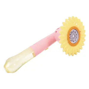 2023 브랜드의 새로운 해바라기 거품 지팡이 스틱 기계 버블 건 소녀 생일 휴일 선물