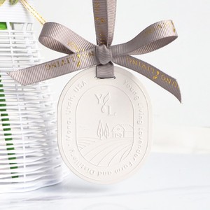 Bán Buôn Máy Khuếch Tán Tinh Dầu Hương Thơm Bằng Gốm Hình Bầu Dục Màu Xám Hình Chữ Nhật Theo Yêu Cầu Bằng Sứ Thơm Treo Thạch Cao - Product Image 4