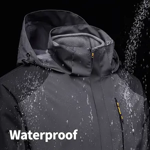 custom logo 3 In 1 detachable two-piece fleece iner stain prevention windproof and waterproof winter jacket men