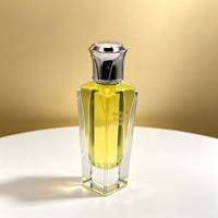 Nouveauté - Flacon de parfum vide transparent de luxe 50 ml, flacon de parfum carré unique en verre transparent avec boîte