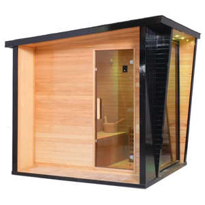 Kit de sala de <span class=keywords><strong>sauna</strong></span> finlandesa tradicional para exteriores DIY fácil para <span class=keywords><strong>spa</strong></span> en casa, calentador de <span class=keywords><strong>sauna</strong></span> de ahorro de energía de calentamiento rápido - Product Image 5